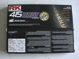 ROAD RACE CHAIN RK 415HRU-136 GOLD 125cc 250cc HONDA RS125 NSF250R MOTO3 - Picture 1 of 3