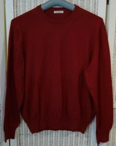 Suéter rojo de lana virgen para hombre Gran Sasso talla 52 pecho 44 - Imagen 1 de 3