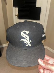Chicago White Sox eng anliegende 7 3/8 New Era 59Fifty Mütze (authentisch auf Feldkappe) - Bild 1 von 4