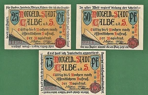 06 023 Notgeld Calbe a.d.S. 25+50+75 Pfg., ohne Datum (1921) - Picture 1 of 2