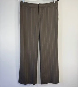 Banana Republic Hose braun Nadelstreifen Wolle Kleid Hose Stretch Größe 6R - Bild 1 von 5
