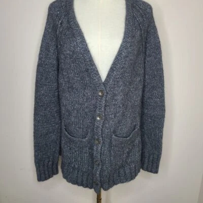 Cárdigan Rag & Bone Fenway Botones Bolsillos Frontales Gris Lana Mezcla Alpaca Talla L Foto 1 de 4