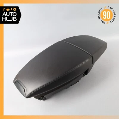 04-10 BMW E64 650i 645Ci console central apoio de braço tampa Nappa preto fabricante de equipamento original - Imagem 1 de 4