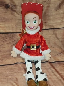 Rare Disney Store 18" Toy Story Holiday Santa Jesse Doll Christmas Plush Figure - Picture 1 of 12