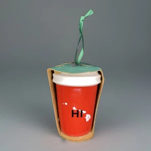 NUEVO 2016 Starbucks Hawaii State NAVIDAD TAZA ADORNO Taza Vaso Vacaciones Nuevo de Lote Antiguo - Imagen 1 de 10