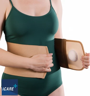 Cinturón de soporte para hernia abdominal umbilical CARE con braguero ajustable Foto 1 de 4