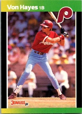 1989 Donruss Baseball's Best #47 Von Hayes - Image 1 of 2