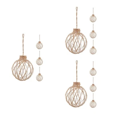  4 Pcs Plastic Globe Ornaments Shatterproof Wedding Clear Baubles - Image 1 of 4