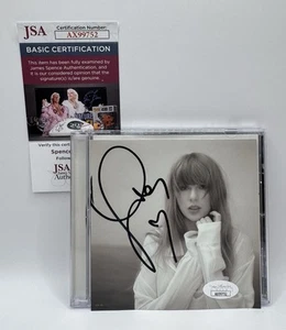 LONG SIG HEART Taylor Swift Signed The Tortured Poets Department CD JSA COA ! - Picture 1 of 3
