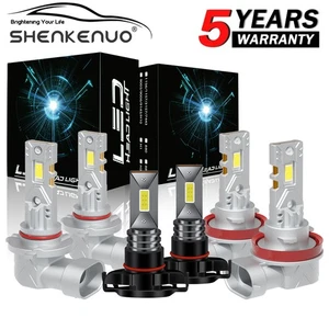 For Jeep Grand Cherokee 2011 2012 2013 LED Headlight Hi/Low+Fog Lights Bulbs M11 - Picture 1 of 20
