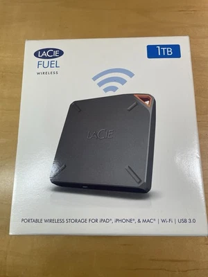 4LaCie Fuel 1TB Wireless Storage with Wi-Fi and USB 3.0 9000436U iPad Mac iPhone - Image 1 of 4