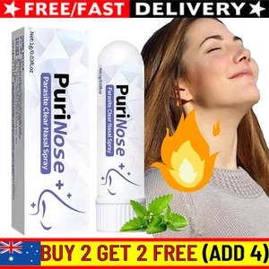Purinose Inhaler, Purinose Inhaler Nasal, Memory Boost, Soothing Nasal New - Picture 1 of 7