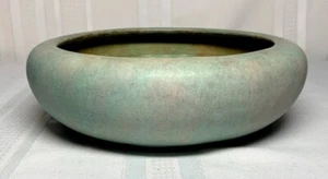 ROSEVILLE POTTERY, EARLY CARNELIAN BOWL w ORIGINAL FLOWER FROG, HTF COMPLETE ~~~ - Picture 1 of 12