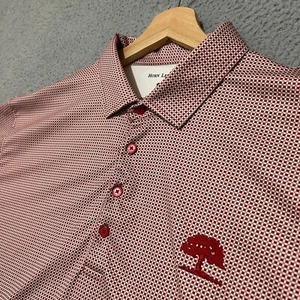 Horn Legend Performance Luxus Poloshirt Herren 2XL Rot Geometrisch Baum Logo Golf - Bild 1 von 9