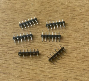 Connector Header Thru Hole 6 position 0.100" (2.54mm) vertical  5 PIECES  Z3450 - Picture 1 of 1