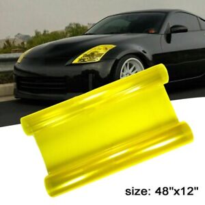 Premium Yellow Vinyl Film Wrap for Headlight and Tail Light Protection