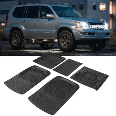 5pcs Car Floor Mats Waterproof Front&Rear Non-Slip Carpets For Lexus GX470 02-09 - Image 1 of 4