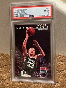 1992 Skybox Larry Bird USA Basketball Card PSA 9 #17 NEW CLEAN case - Picture 1 of 1