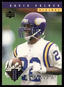 David Palmer 1994 Upper Deck #16 Minnesota Vikings RC ALABAMA - Foto 1 di 2