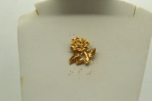 14k Gold  Vintage  " FLOWER CHARM"  Pendant (ch1081) - Picture 1 of 2