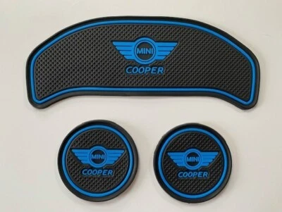MINI (F54) CLUBMAN COOPER 2016 - 2020 (3 PEZZI) SET PAD CANCELLO INTERNO BLU - Immagine 1 di 3