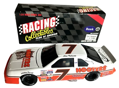 Acción Alan Kulwicki #7 Hooters 1995 Ford Thunderbird 1:24 Banco Edición Limitada Foto 1 de 4