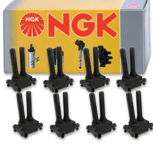 8 pc NGK Ignition Coils for 2011-2019 Ram 1500 5.7L V8 Spark Plug Wire Boot  nh - Picture 1 of 5