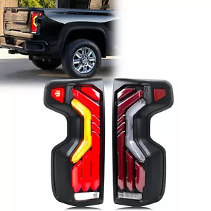 LED Tail Lights for Chevrolet Silverado 1500/2500/3500 2019-2023 Rear Lamps - Picture 1 of 6