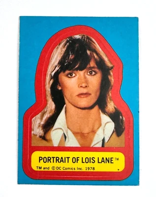 1978 Topps Superman Movie Trading Card Portrait Of Lois Lane Sticker Dc Comics - Image 1 of 2