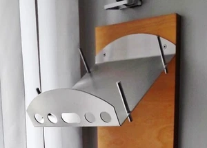Broschüren Wandhalter A4 Edelstahl Prospektständer Prospekthalter Wandmontage - Bild 1 von 7