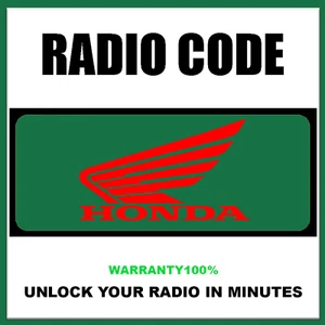 HONDA RADIO CODES UNLOCK ACCORD CITY CIVIC CR-V GA STEREO PINCODE SERVICE - Picture 1 of 6