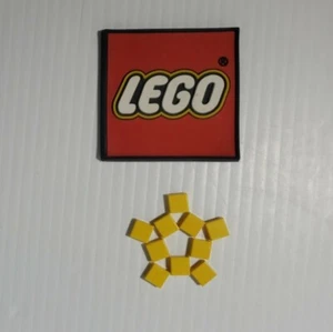 LEGO 1 x 1 Tile w Groove YELLOW (x10) 3070b NEW REPLACEMENT PARTS 307024, 3070 - Picture 1 of 4