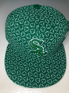 Chicago White Sox Baseball Cap Green Irish Theme NEW ERA 59FIFTY Fitted 7 5/8 - Picture 1 of 11