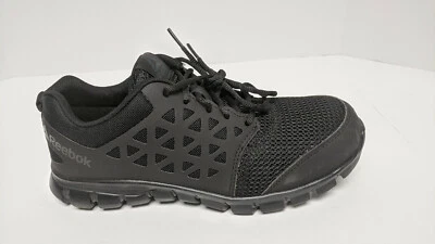 Reebok Sublite Cushion Composite Toe Work Shoes, Black, Women's 10.5 M - Image 1 of 4