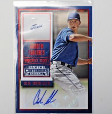 2015 PANINI CONTENDERS BASEBALL ANDREW FAULKNER PROSPECT TICKET AUTO  C6