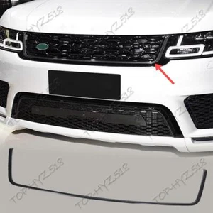 Para Range Rover Sport 2018-2022 Parrilla Delantera Marco Cubierta Tira de Embellecimiento Carbono Real - Imagen 1 de 9