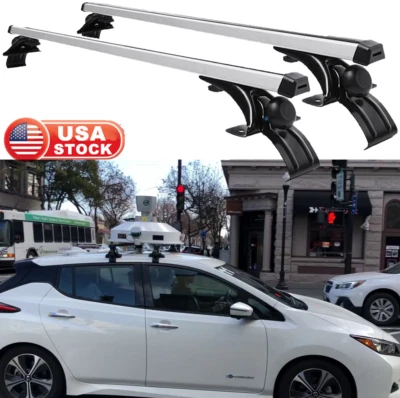 48" Car Top Roof Rack Cross Bar Luggage Cargo Carrier For Nissan Leaf 2011-2023 - Image 1 of 4
