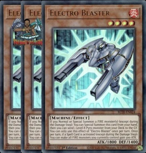 Yugioh! 3x Electro Blaster BLTR-EN024 Ultra Raro 1ª Edición Casi Nuevo - Imagen 1 de 1