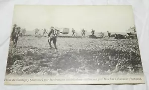 Lot 4 - French WWI Postcard - Capture of Cantigny (Somme) by American Troops sup - Picture 1 of 3