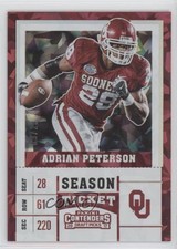 2017 Panini Contenders Draft Picks Season Cracked Ice Ticket /23 Adrian Peterson