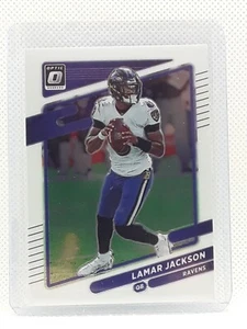 Lamar Jackson 2021 Donruss Optic Football - #128 - Baltimore Ravens - Picture 1 of 2