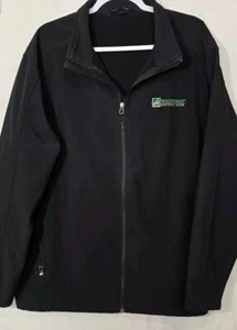 Port Authority FULL ZIP SOFTSHELL JACKET MEN-2XL Black Woodforest Logo - Picture 1 of 6