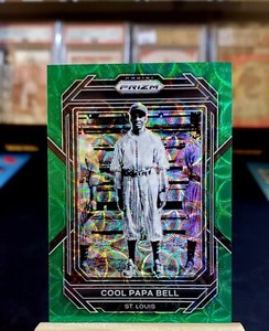2023 Panini Prizm - Green Scope Prizm 225 Cool Papa Bell 18/75