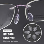 25Pairs/Set Plug-in Eyeglasses Nose Pads Transparent PVC Anti Slip Nosepads