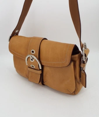 Bolso de hombro Coach 9434 Soho de cuero tostado vintage Y2K Foto 1 de 4