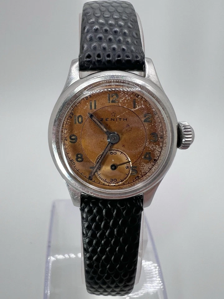 Vintage Women’s Ladies Zenith Patina Dial Mechanical Wind Up Watch Rare - Image 1 of 4