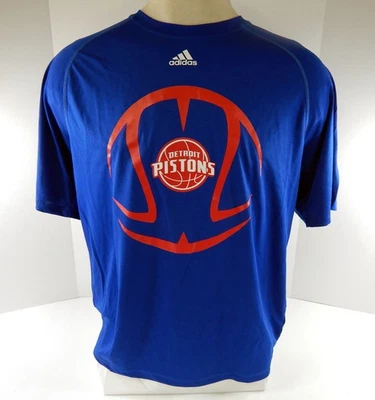 2014-15 Hombres Detroit Pistons Auténtica Camisa Azul Baloncesto Adidas Nueva con Etiquetas L 50S Foto 1 de 4