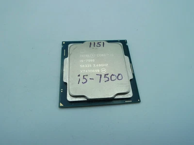 Intel Core i5-7500 4 Cores 4 Threads 3.4GHz LGA1151 CPU - Image 1 of 2