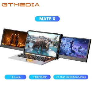 Dual Portable Monitor Triple Fold FHD IPS HDR Screen Extender Display For Laptop - Picture 1 of 23