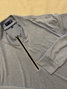Stitch Shirt Mens Sz L Blue 1/4 Zip Pullover Long Sleeve Performance - Picture 1 of 8